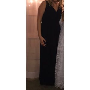 Navy blue brand Jasmine bridesmaid dress